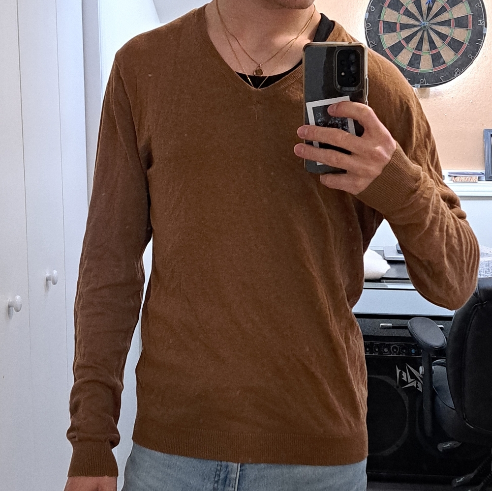 Silk and Cotton V-neck